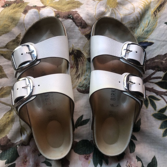 Birkenstock Big Buckle White Leather - Picture 3 of 6
